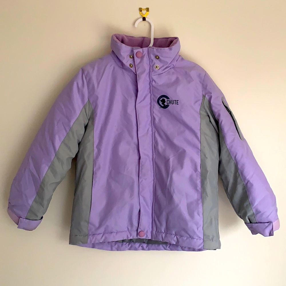 CHUTE | Purple hooded winter cosy snow jacket - Picture 3 of 9
